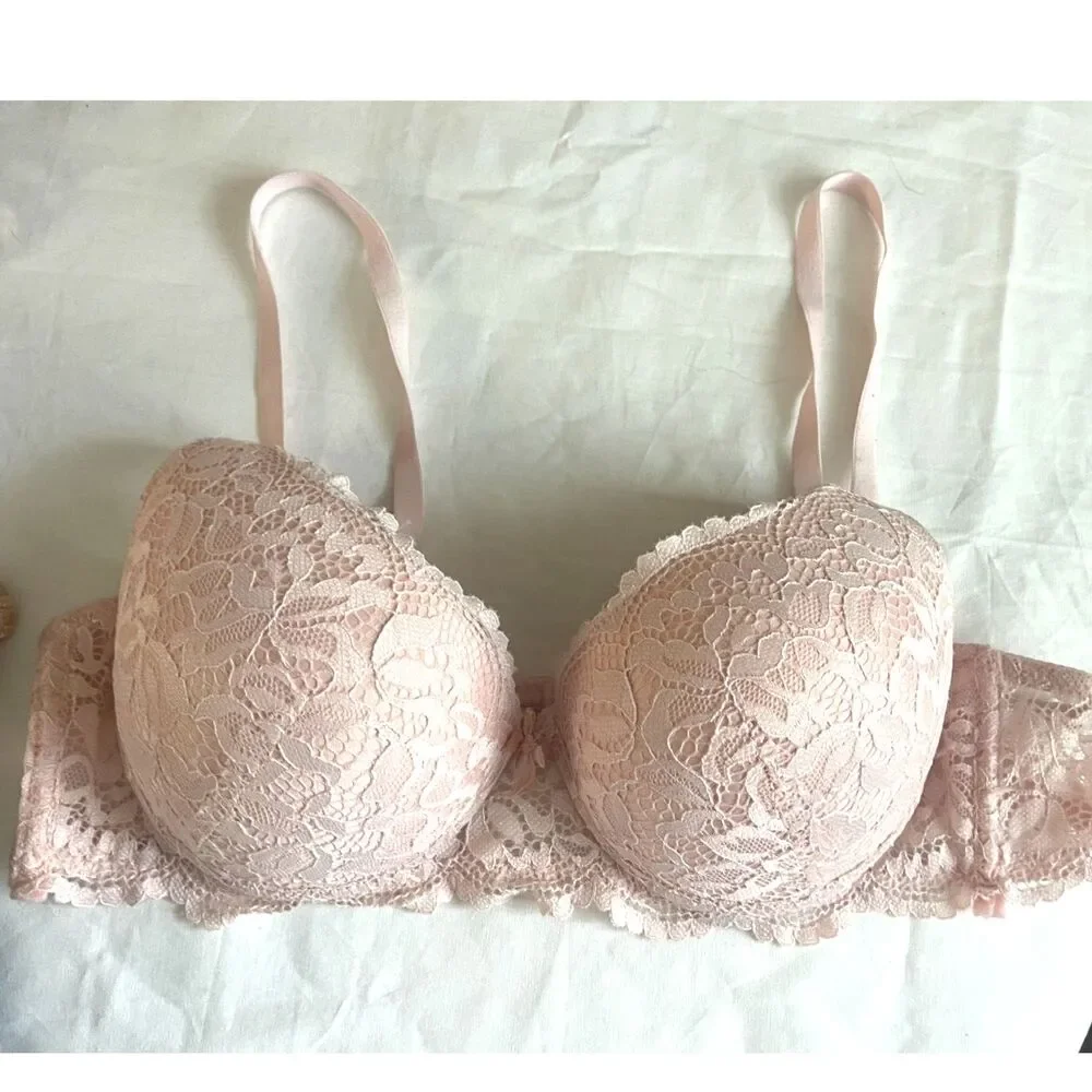 Lot 4 Push Up Bras Lace Smiley Face Victoria's Secret & Marilyn Monroe Size 36B - Picture 13 of 14